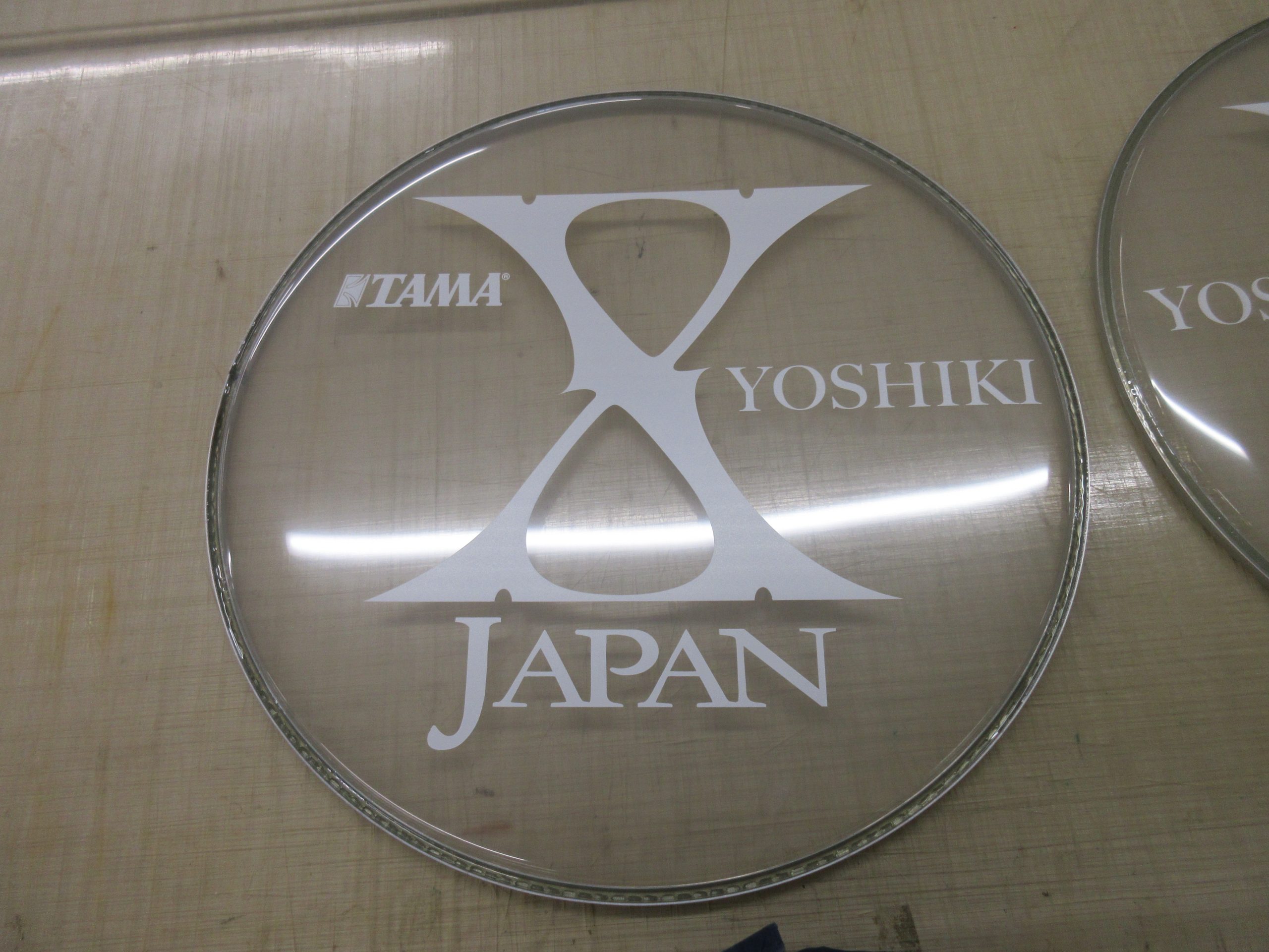 千葉県K様 XJAPAN YOSHIKI レプリカ ドラムヘッドプリント制作実例